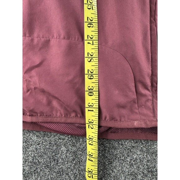 Adidas Windbreaker Jacket 2XL Burgundy Gray Full Zip Lightweight Track - Picture 7 of 7